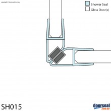 SH015 Magnetic Shower Screen Seal (8mm glass)